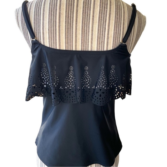 Arizona Jean Co, tankini top, size L, shelf bra, no padding,adjustable straps - Picture 4 of 4